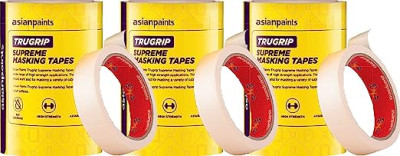 ASIAN PAINTS -TRUGRIP SUPREME Masking Tape 8 pcs 18mm x 20mtr off White .