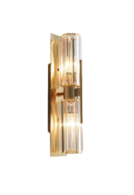 S2B2 Modern Wall Sconce with Crystal Brass AL-04-019