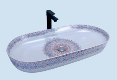 POWER PLUS Glossy Grey Table Top Basin PPTT-589