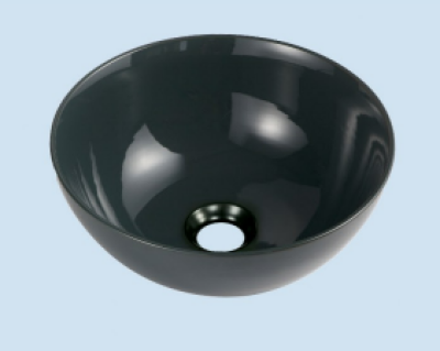 POWER PLUS Glossy Black Table Top Basin PPTT-566