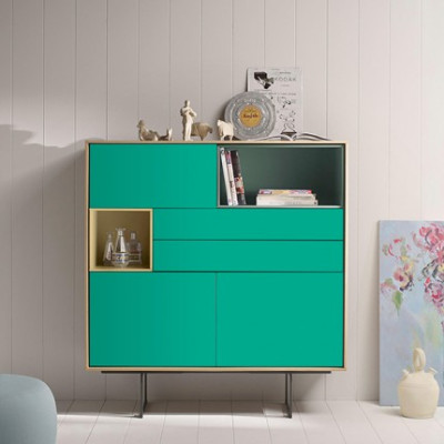 KAJARIA HG PLAIN COLORS AQUA GREEN LAMINATE (KL 41 - 7029)