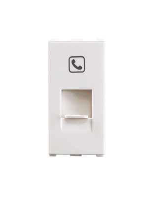 Anchor Roma Urban RJ11 Tel Jack Single with Shutter 1 Module 66551