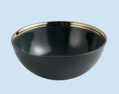 POWER PLUS Glossy Black Table Top Basin PPTT-562