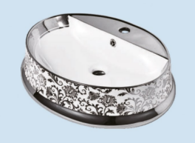 POWER PLUS Glossy Silver Table Top Basin PPTT-219