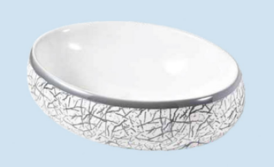 POWER PLUS Glossy Silver Table Top Basin PPTT-207