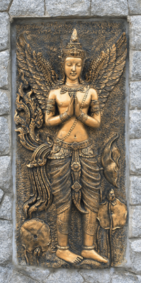 Livolla Lord Gautam Buddha Leaves art frame 05 600 x 1200MM