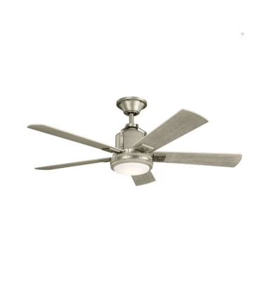 Luxaire Brushed Nickel Motor with Weathered Wooden Blades LUX 9418