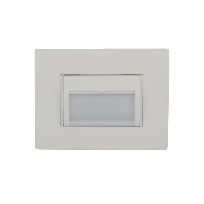 Anchor Roma plus Foot Light With Variable Shutter with 3 Module Cover & Inner Frame (White - Cool Day Light) 289326