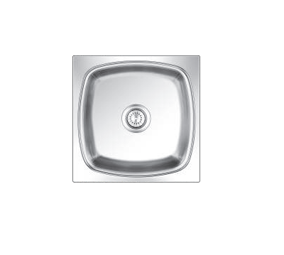 NIRALI POPULAR Square Deluxe BG SERIES STAINLESS STEEL SINGLE BOWL KITCHEN SINK (19 inch x 19 inch)