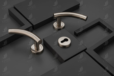 Crom Stainless Steel Mortise Handle CRH : 16 Door Handleset With Lock Body & 60 mm OSK Pin Cylinder