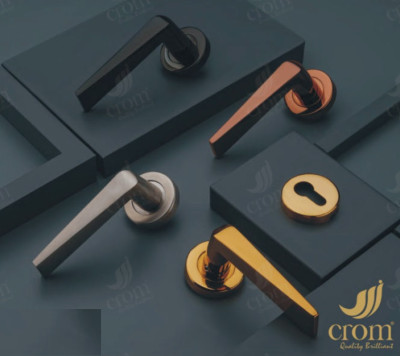 Crom Stainless Steel Mortise Handle CRH :09 Door Handleset With Lock Body & 60 mm OSK Pin Cylinder