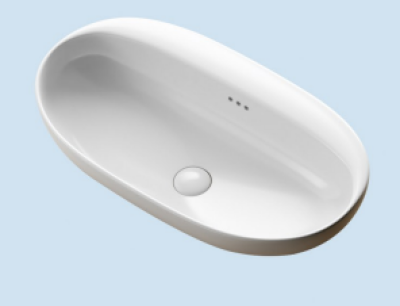 POWER PLUS Glossy White Table Top Basin PPTT-608