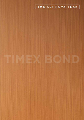 TMX-501 NOVA TEAK wooden texture Aluminum Composite Panel (ACP Sheet) by Timex. 3 MM