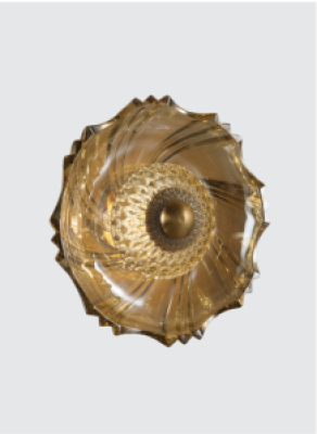 Neptune Creactive flower gold shades smoke lamp 6635