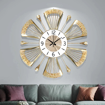 European Wrought Iron Wall Clock