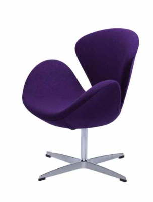 Swan Lounge Chair Tonus Violet LC-007