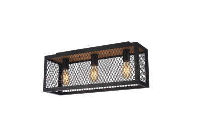 S2B2 Catterick Mesh Ceiling Light Black TR-04-040