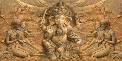 Livolla Lord ganesh ji poseter art 47 600 x 1200MM