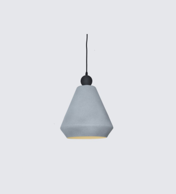 GEO CUNEATE SHEENY GREY HANGING LIGHT FY034-GY
