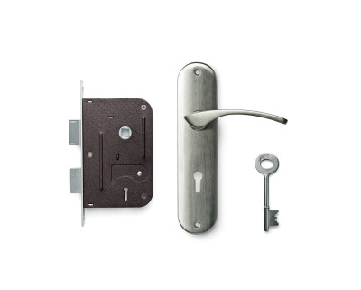 Godrej Crystal Satin COMBIPACK WITH 6 LEVER MORTISE LOCK