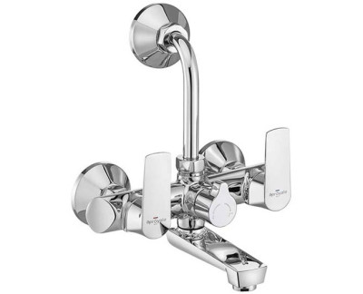 Asian paints TWIST Wall mixer with provision for overhead shower arrangement with bend pipe and wall flange