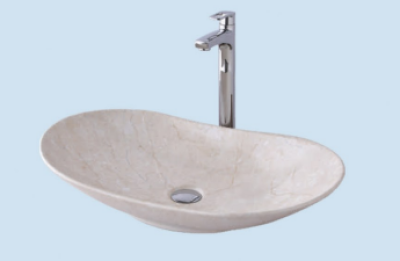 POWER PLUS Glossy Marble Table Top Basin PPTT-140