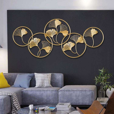 Golden Circles Wall Art