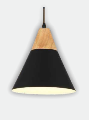 Neptune An Alluring Groovy Wooden Conical Shaped Ceiling Hanging Pendant Light 7745/C