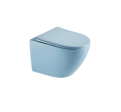 Mansico Matt blue rimfree toilet ZXWH/020