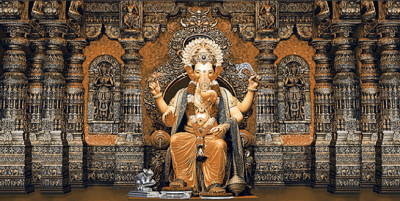 Livolla Lord ganpati ji poseter art 27 600 x 1200MM