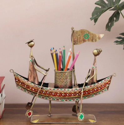 OPPERSTE METAL MULTICOLOUR
HAND PAINTED BOAT
PEN STAND