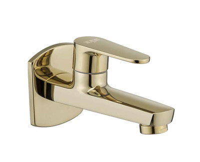 Asianpaints French Gold Bib Cock With Wall Flange  GDALBC101