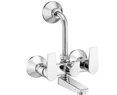 Asian paints INVICTUS Wall mixer with provision for overhead shower with bend pipe    and wall flange