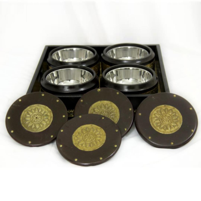 OPPERSTE WOODEN HANDPANITED DRY FRUITS BOX