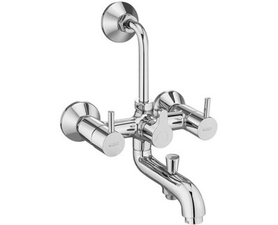 Asian paints COLOSSUS Wall mixer 3-in-1 with provision for telephonic shower & overhead shower with bend pipe