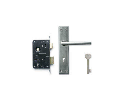 Godrej Matiz Door Handle set with Lock Body 1CK Low Height 200mm
