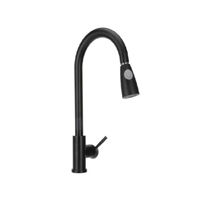 mansico Kitchen Faucets Blacked Single Handle Pull ZXF/05