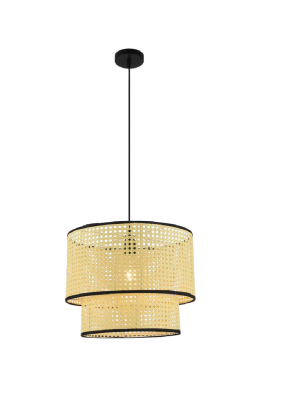 S2B2 Japanese Rattan Ceiling Pendant Light BG-04-024