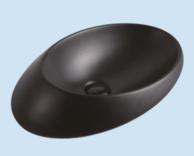 POWER PLUS Matt Black Table Top Basin PPTT-290