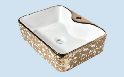 POWER PLUS Glossy Rose Gold Table Top Basin PPTT-223