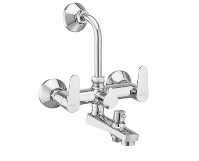 Asian paints ALTIUS Wall mixer 3-in-1 with provision for telephonic shower & overhead shower with bend pipe