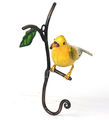 OPPERSTE IRON MULTICOLOR YELLOW CANARY HOOK WALL ART