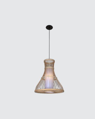 Neptune Bamboo Print Pendant Light 2049-1