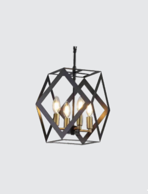 Neptune Creative Geometric Wrought Iron Pendant Lamp 8865