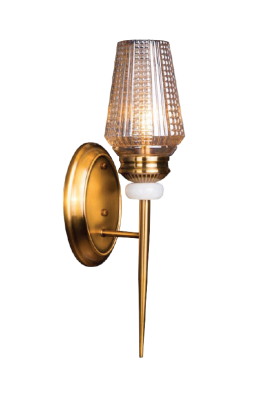 S2B2 Gold Wall Sconce, Bathroom Vanity 3W Light AL-04-014