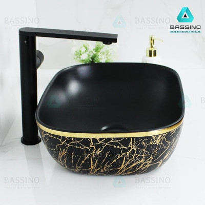 mansico audi gold stylish tabletop basin  369
