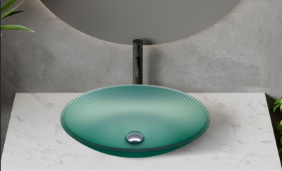 POWER PLUS Glass Bowl Table Top Basin PPCB-033