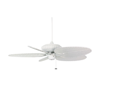 Luxaire White motor with White Narrow Oval composite Bamboo Blades FA0046