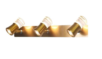 Neptune  Designer Lighting antique gold finish double spot Light bar 9380/3