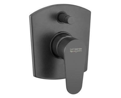 Asianpaints Matt Black Single Lever Concealed Diverter Push Upper MBALDV111U